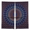 Peacock Mandala Window Curtains Indian Drape Balcony Room Decor Curtain