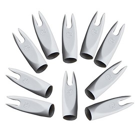 UP100 50 Pcs White ID 6mm/7mm Arrow Nock for Archery Hunting (6mm)