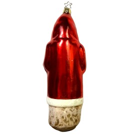 Old World Christmas Inge Glas Old World "Very Large Belznickel" 8" Germany Glass Star Cap Santa NOS