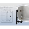 Artiwell 1-1/2" Black Tubular Bath Drain Kit with Tip-Toe Bath