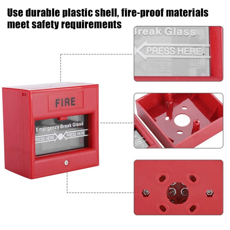 Fire Alarm Button, Alarm Button, Home Office Emergency Safety System,