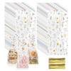 200 Pcs Wildflower Party Cellophane Treat Bags 10.8 x 4.9
