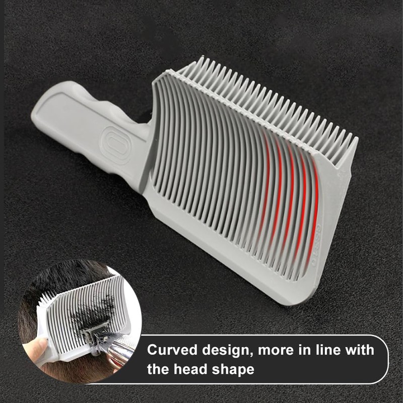 2PCS Barber Gradient Positioning Combs, Ergonomic Barber Fade Combs Professional