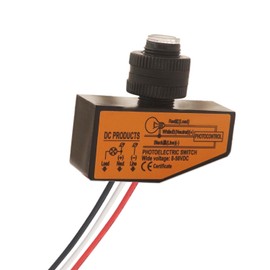 LoveDeal DC8-50V Photoelectric Switch, Dusk to Dawn Sensor, Mini Auto Photoswitch - Outdoor Post Light Accessories Control Switch for Lamp Fixtures Bulbs (3.5A)