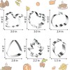 FUSOTO 6PCS Thanksgiving Cookie Cutters Set, Holiday Cookie Cutter Thanksgiving