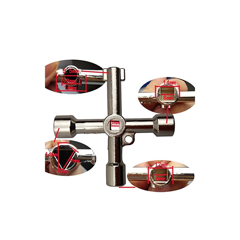 4-in-1 Universal Multifunctional Key Wrench Tool