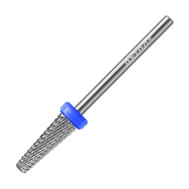 HYTOOS Professional Small 5 in 1 Nail Drill Bits, 4 * 13mm R Cut Tapered Tungsten Carbide Nail Bit for Soft Gel Polish Removal, Electric File Manicure Drills Accessories Tool,M