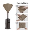 Easy-Going Patio Heater Head Cover, Outdoor Round 35"D Heater Cover,