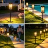 Sublume Solar Pathway Lights Outdoor 8 Pack, 3-in-1(Stake/Wall Mounted/Hang Lantern)