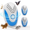 Ultrasonic Pest Repeller, Indoor Mouse and Bug Defense, 2-Pack with