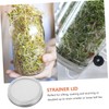 BESPORTBLE 3sets 86mm Stainless Steel Sprouting Lids Wide Mouth Mason