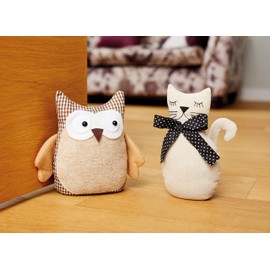 Simply Make - Create Your Own Owl Door Stop, Fabric and Felt Craft Kit Set