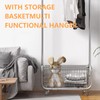 AUGMIRR Garment Rack With Storage Baskets,Clothing Rack for Hanging Clothes,