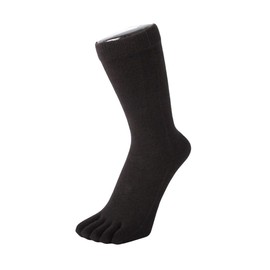 TOETOE - Men, Women Everyday Stretchy Mid-Calf Soft Cotton Seamless Plain Toe Socks, Hygienic, Breathable, UK 4-11