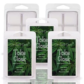 The Candle Daddy Toke Cloak - Weed Smoke Eliminator Wax Melt - 5 Packs -10 Ounces Total- 30 Cubes