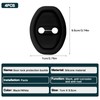 4Pcs Door Latch Lock Cover, Anti-Rust Silicone Car Door Lock