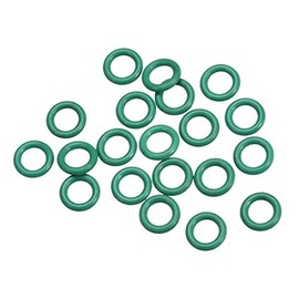 sourcing map Fluorine Rubber O-Rings, 8.5mm OD 5.5mm ID 1.5mm Width FKM Seal Gasket for Machinery Plumbing, Green, Pack of 20