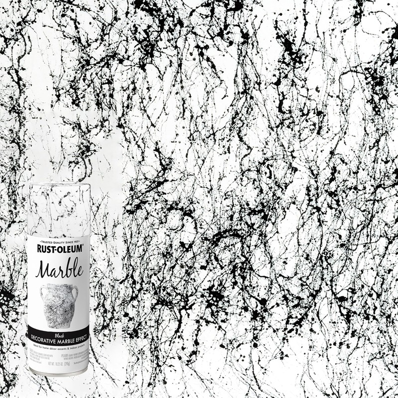 Rust-Oleum 372484 Specialty Marble Spray Paint, 10.25 oz, Black