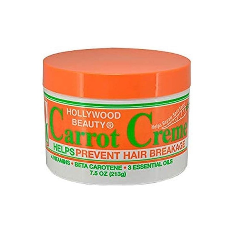 Hollywood Beauty Creme, Carrot, White , 7.5 Ounce