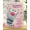 UK Greetings Mother's Day Card With Envelope - Cat Cartoon
