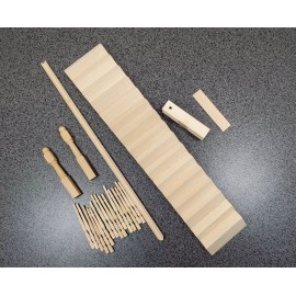 Streets Ahead Dollhouse Stairs Stairway Kit Deluxe with Handrail DIY 1:12 Scale Miniatures