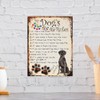 MY DOG'S RULES RETRO STYLE METAL TIN SIGN/PLAQUE BLACK LABRADOR