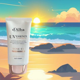 Dalva Dalba Waterful Pink Tone-up Whitening Glowing Skin Water Glow Sun Cream (SPF50+) 50ML / 달바 워터풀 핑크 톤업 미백 광채피부 물광 선크림(SPF50+) 50ML
