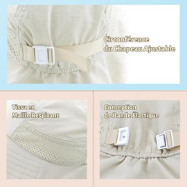 SEYUFN Baby Sun Hat Girls Boys Neck Cap Child Protection Bucket Hats Breathable Baby Girl Beach Hat Toddler Summer Hat, C-beige