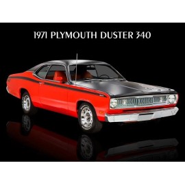 1971 Plymouth Duster 340 Metal Sign: 12x16" & Ships Free