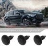 EMSea 30pcs Plastic Fir Tree Trim Clips Black 6mm Hole