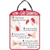 How to Eat Crawfish Boil Mardi Gras Holiday Party Decoration Hanging Easel Sign