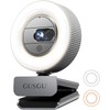 GUSGU G910 2K Quad HD Webcam for PC, with Microphone
