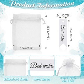 Sinmoe 24 Sets Thank You Gifts Employee Appreciation Gifts Included Thank You Glass Keychain Best Wishes Cards Organza Bags for Christmas Colleagues Teacher Staff Nurse Leaving Gifts