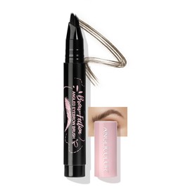 Anglicolor Eyebrow Pen, Angled Brow Brush, Microblading Eyebrow Pencils for Women, Natural Brow Pen, Eyebrow Brush To Hair-Like Strokes Long-Lasting, Waterproof, Smudge-Proof (02 Tawny Brown)