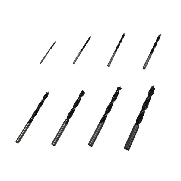 GREATTOOL WDS-8 Woodworking Drill Blade Set, Round Shaft (3/4/5/6/7/8/9/10mm)