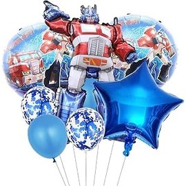 SHIjodueo 10pcs Cartoon Geburtstag Dekorationen Cartoon Geburtstag Party Supplies deformierte Autos Thema Party Luftballons Geburtstag Zubehör für Kindergeburtstage Dekoration