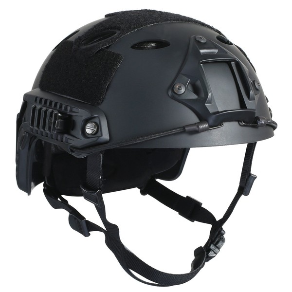 OneTigris PJ Tactical Helmet with Light Structure for Paintball Airsoft, Black, Kopfumfang: 56 cm - 61 cm (22 - 24 inches)