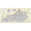 Cool Owl Maps Kentucky State Wall Map Large Print Poster
