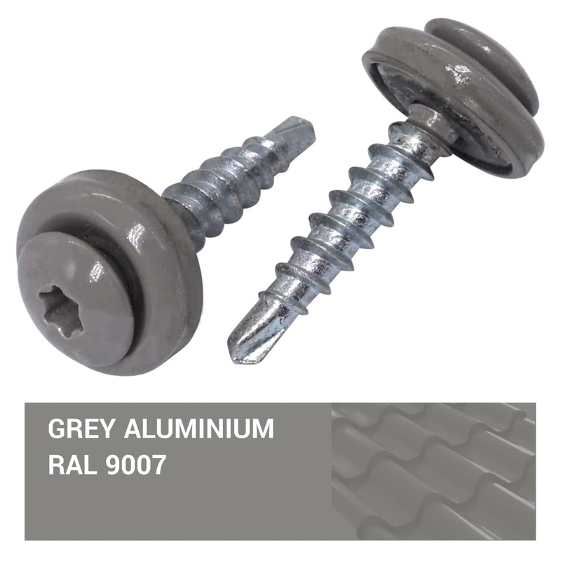 SKIR'CO Pack of 200 Roofing Screws 4.8 x 28 mm