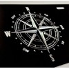 Brilliant Engraved Compass Car Tag Diamond Etched Vanity Front License