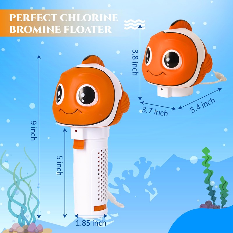 MKLZ Chlorine Floater, Small Floating Pool Chlorine Dispenser for 1