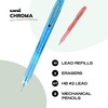 uniball Chroma Mechanical Pencil Starter Kit, 0.7mm, HB #2, Assorted