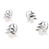 Christmas Concepts® Set of 4 Silver Napkin Rings – Luxury