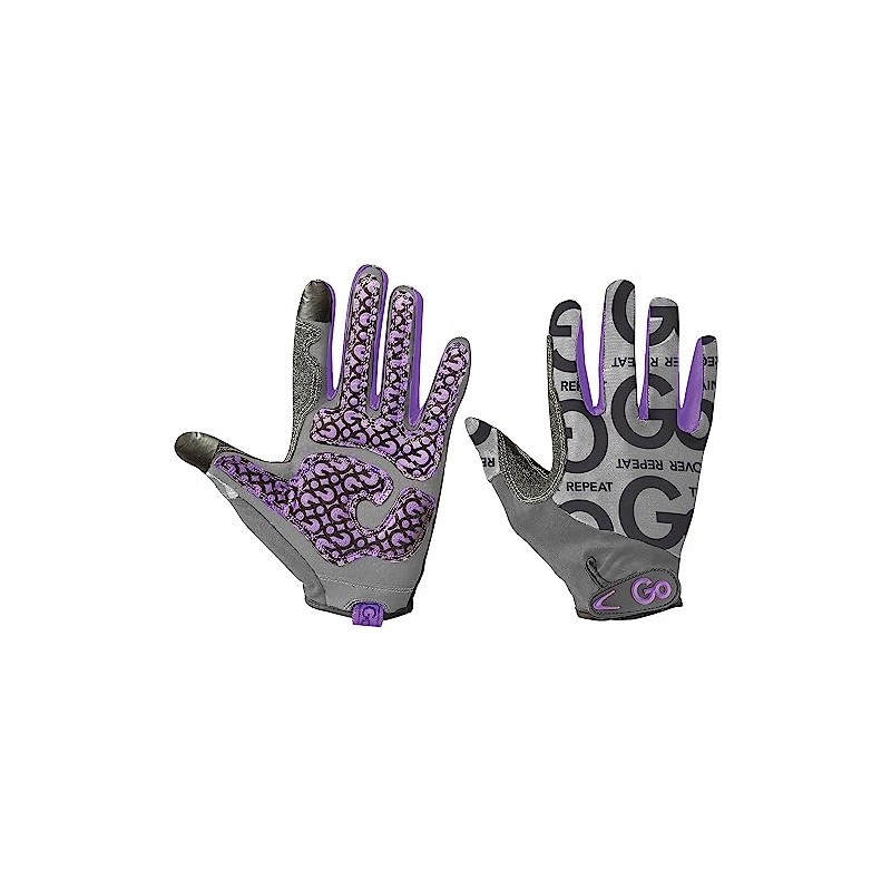 GoFit GF-WGFF-M/PPL Women's Pro Trainer Full-Finger Training Gloves (Medium)