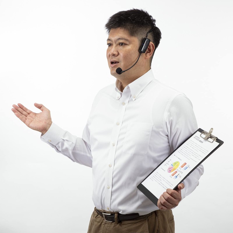 Sanwa Supply MM-SPAMP15WHM Wireless Head Microphone (MM-SPAMP15)