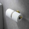 KIBI Circular Double Toilet Paper Holder for Bathroom, Solid Brass