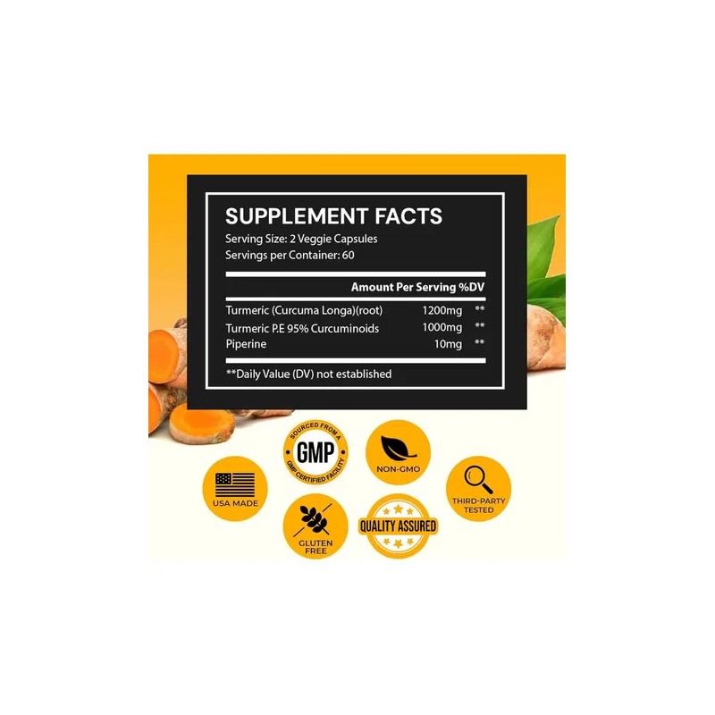 Turmeric Curcumin With Piperine (black Pepper Extract) - 120