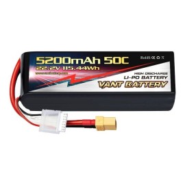 Powerhobby VANT 6S 22.2V 5200mAh 50C Lipo Battery w XT90 CORALLY ASUGA KAGAMA ARRMA NHX