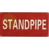 BuildingSigns.com Standpipe Sign (Rust Free, RED, Reflective, Aluminum, Size 6X12)-REF24-10