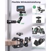 CAMBOFOTO Super Clamp with 360° Double Ball Head Magic Arm,